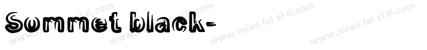Sommet black字体转换